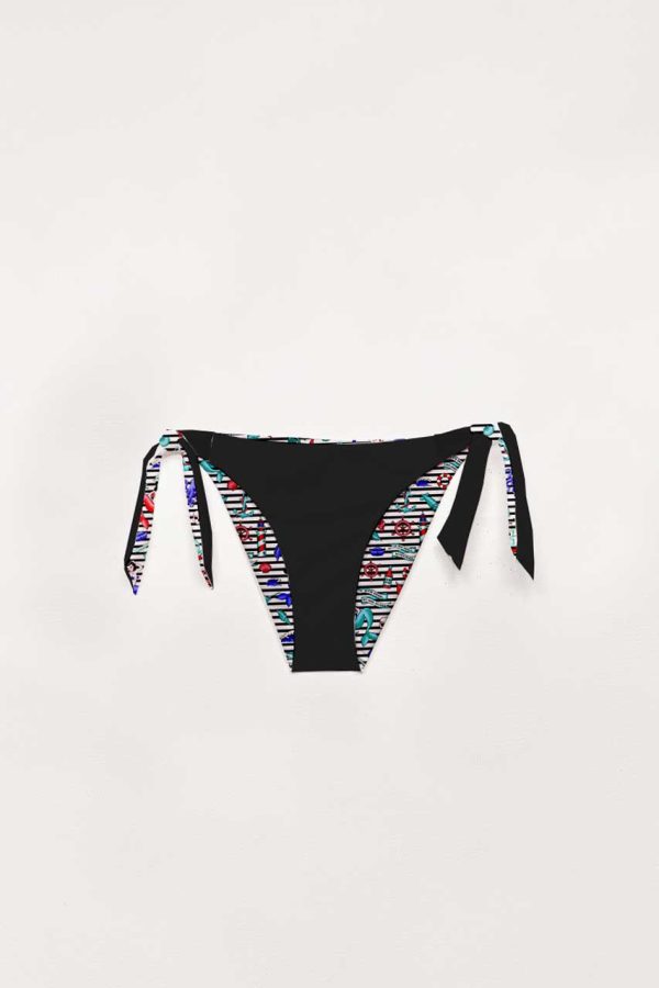 Take Me To The Ocean Bikini Bottom Double Face Swimsuit Μαγιό Με Δέσιμο Lolina