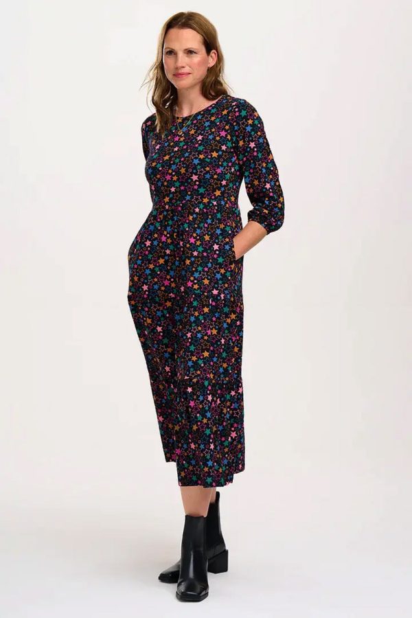 Bakari Stars Tiered Midi Dress Μακρυμάνικο Φόρεμα Sugarhill