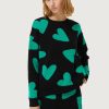 Black Hearts Ζακάρ Sweater Πλεκτό Πουλόβερ Compania Fantastica