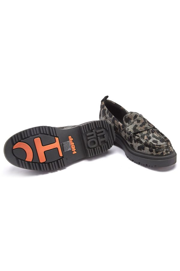 Γκρι Animal Print School Loafer Hoff