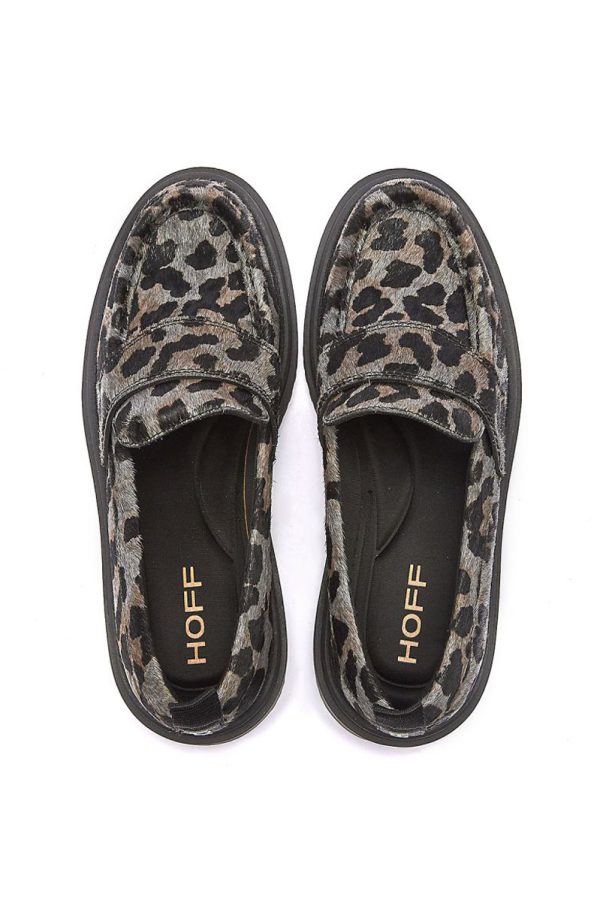 Γκρι Animal Print School Loafer Hoff