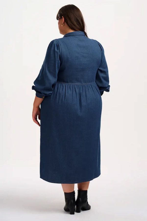 Kirsty Τζιν Φόρεμα Midi Smock Dress Sugarhill